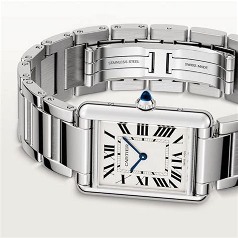 cartier must de quartz acciaio|cartier tank quartz argent.